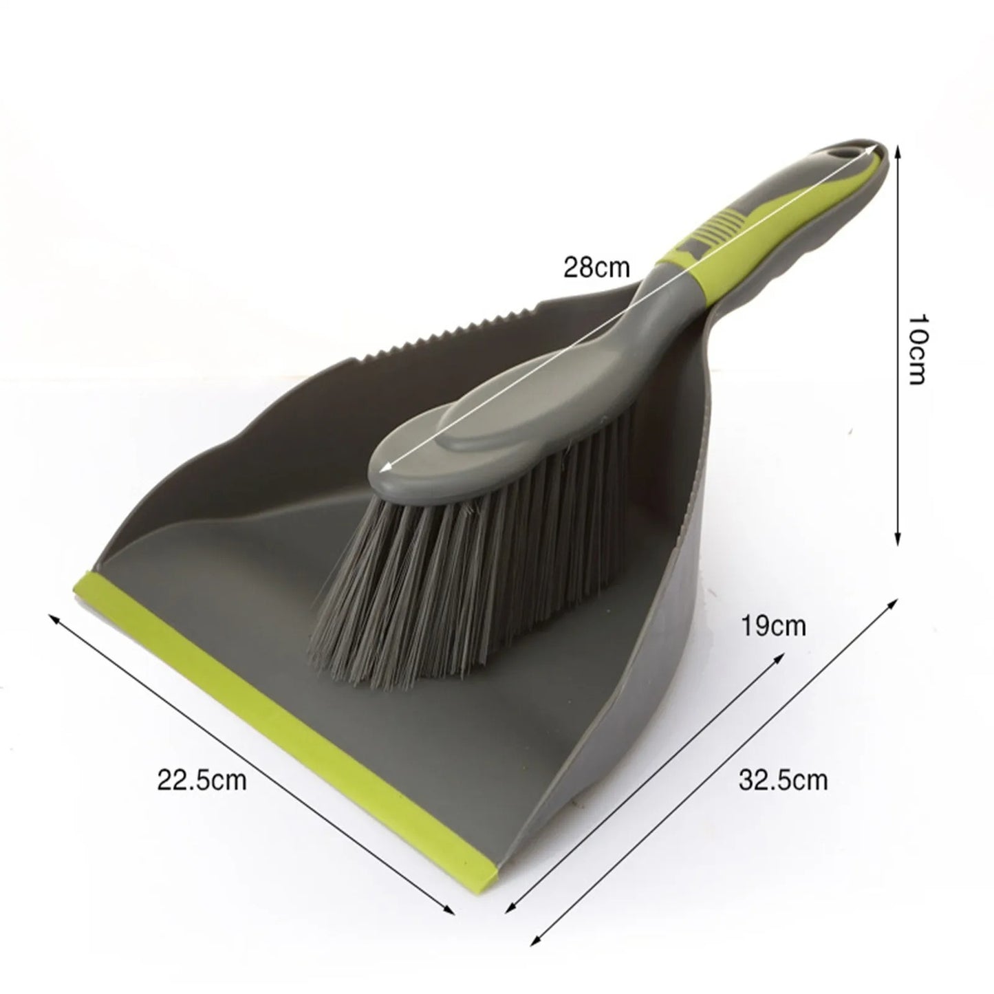 balayette pelle avec bord en caoutchouc