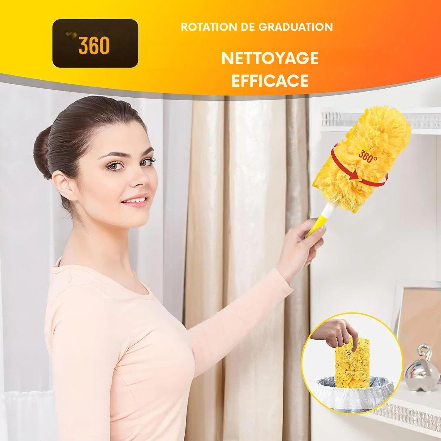 plumeau ergonomique poignee jaugee