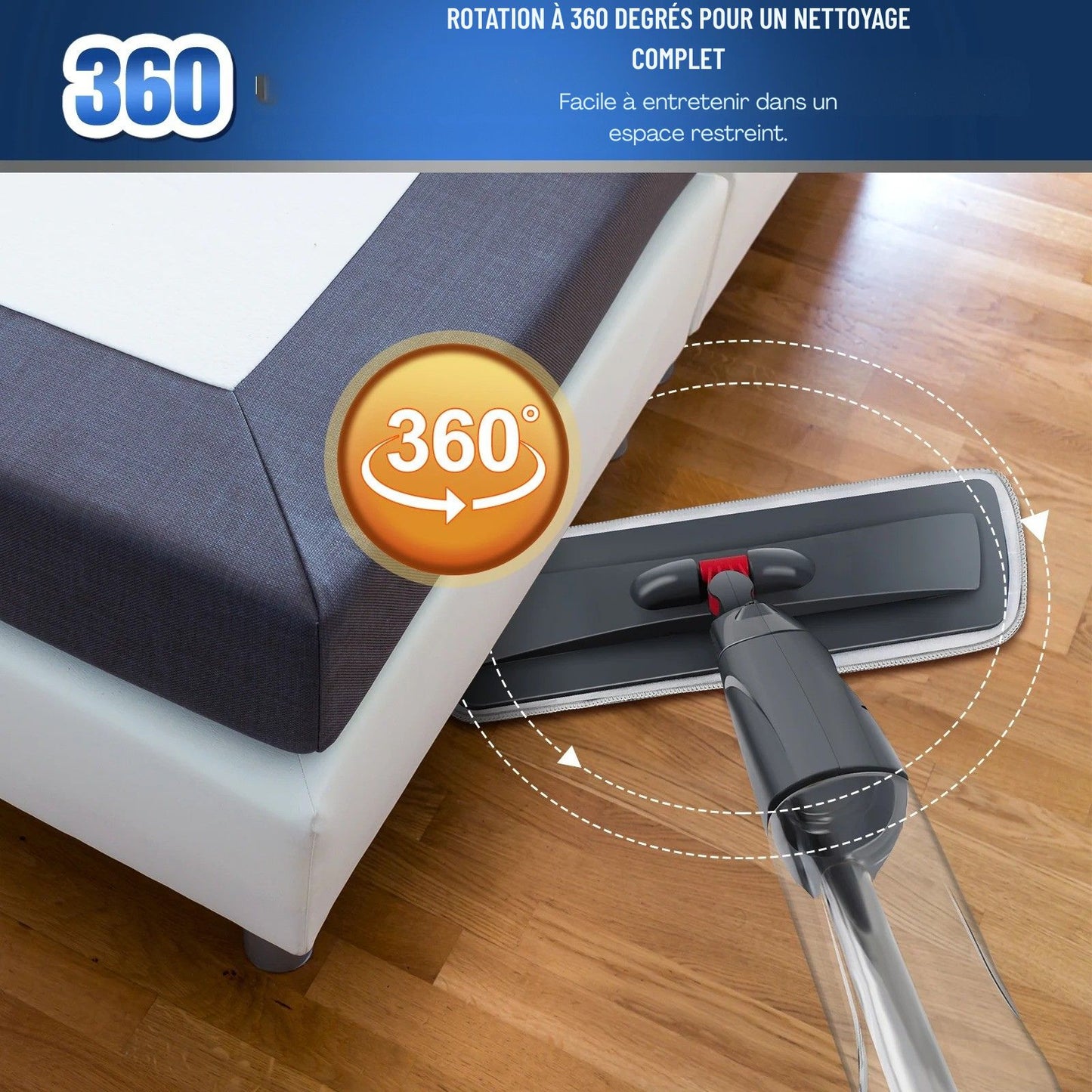 Balais Serpillère Pivotant 360° | UltraClean