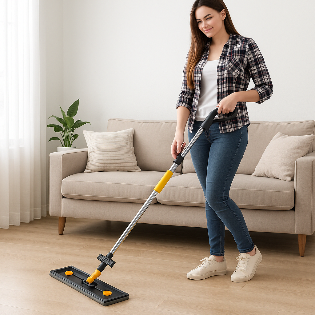 balai serpillière nettoyage salon facile