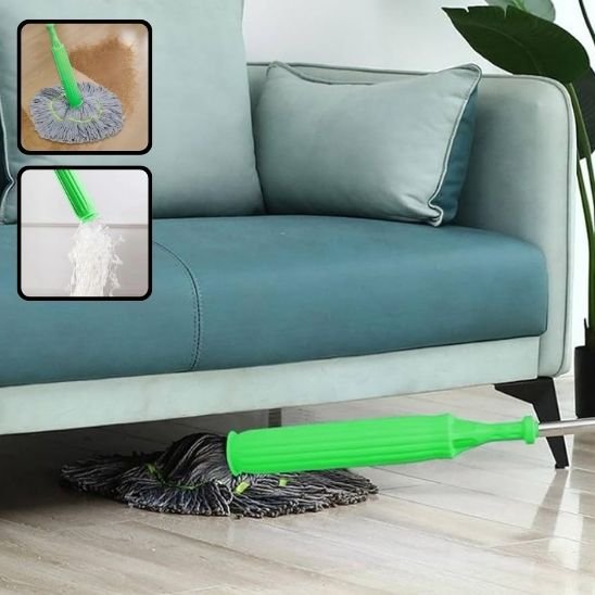 balai serpillière microfibre verte pour sol propre