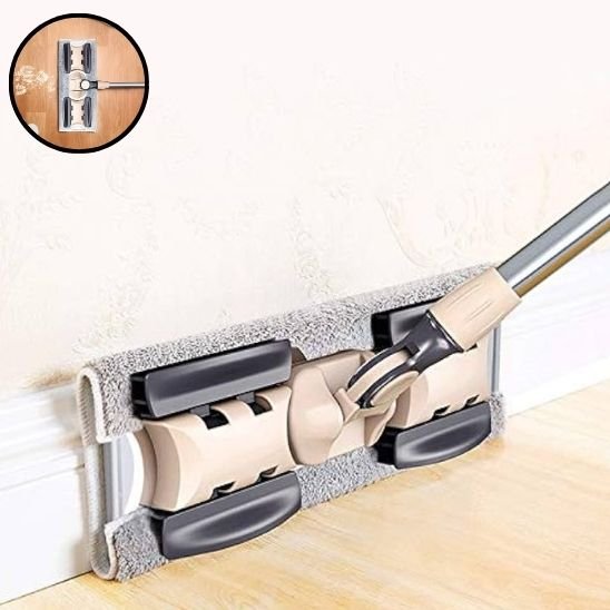 balai serpillière plate avec poignée télescopique