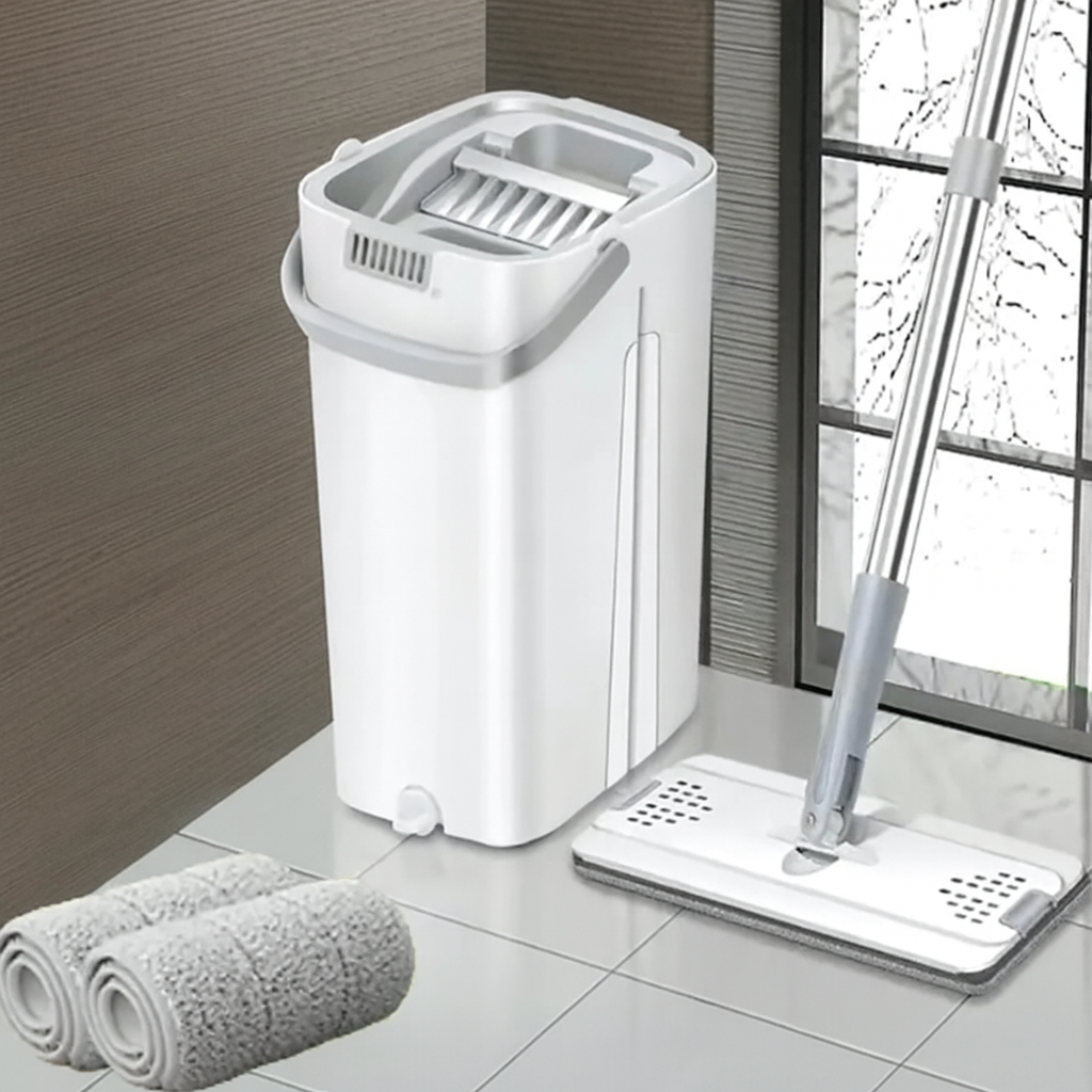 balais serpillière avec seau essorage automatique