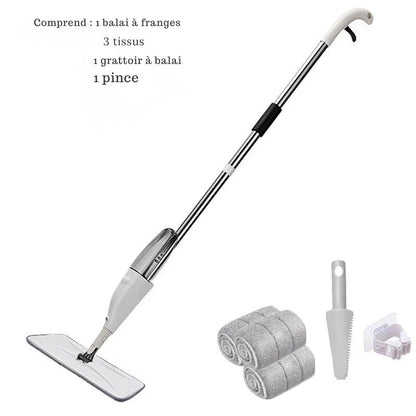 balais serpillière microfibre ergonomique