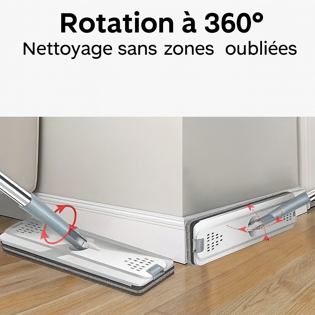 balais serpillière plate pour marbre et carrelage