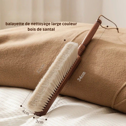 balayette à poussière manche long poils doux 34 cm