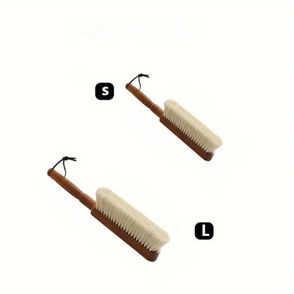 balayette meubles delicats avec laniere cuir noir