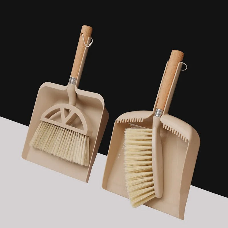 pelle-et-balayette-beige-brosse-bois-robuste-qualite