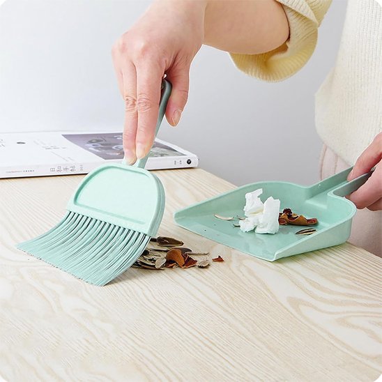 Pelle et balayette légère pour nettoyage précis