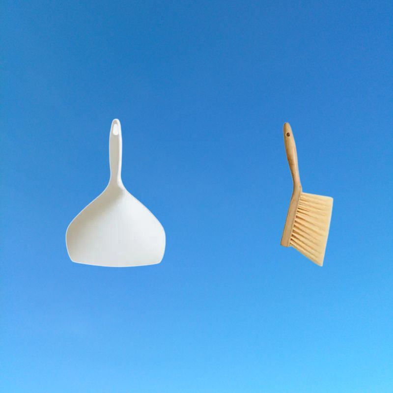 pelle et balayette portable antipoussière petit débris