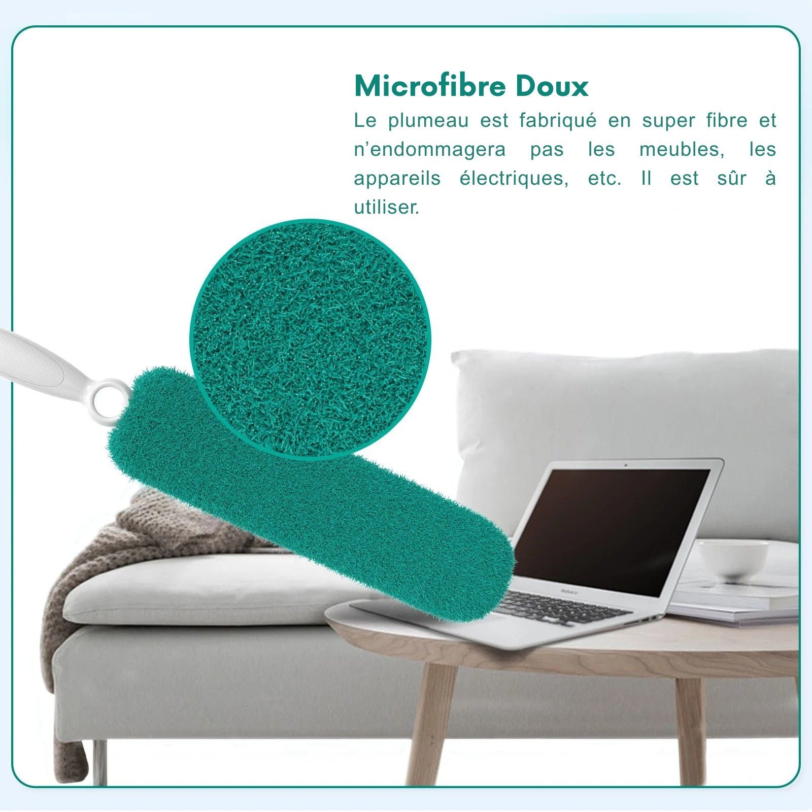 plumeau compacts avec stockage accrochable.