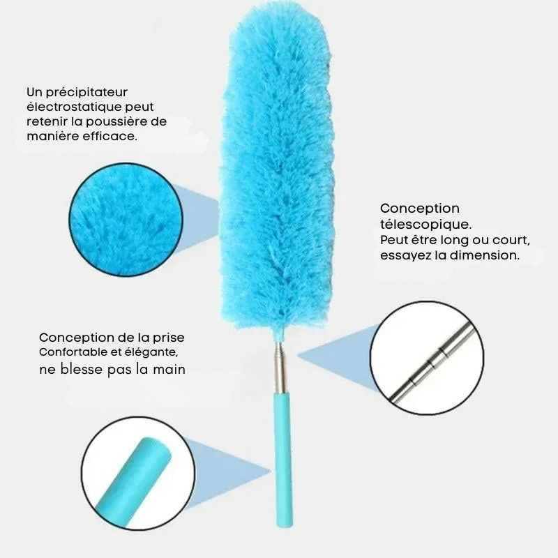 plumeau doux sur les surfaces