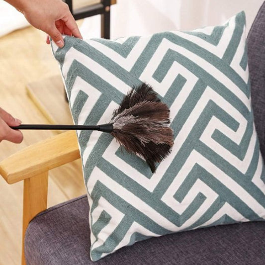 plumeau en plumes dautruche manche long