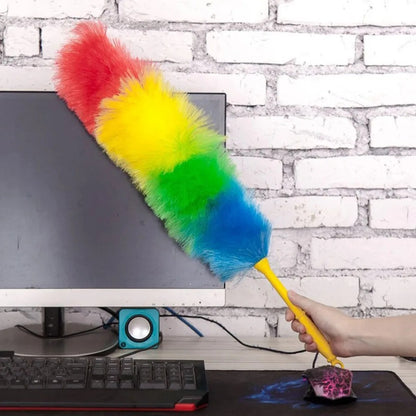 plumeau pour poussiere multicolore synthetique.