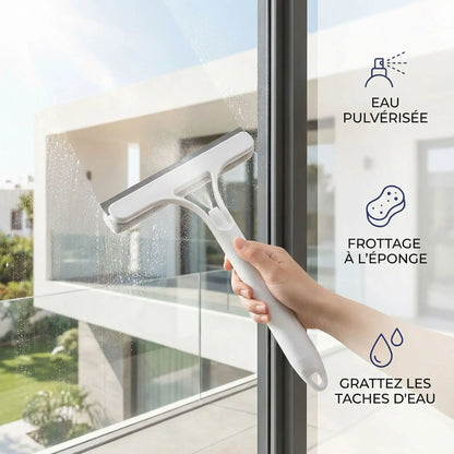 raclette a vitres avec technologie press spray