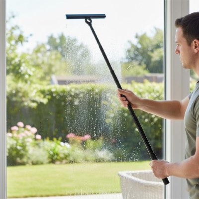 raclette a vitres manche telescopique pour hauteur