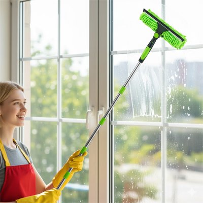 raclette vitre lave vitre telescopique pour fenetres hautes