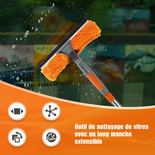 raclette vitre professionnelle avec mouilleur microfibre