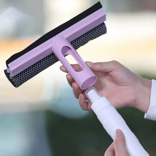 raclette vitre rose avec brosse integree