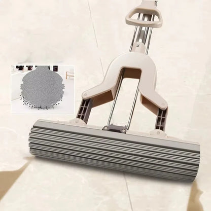 serpillière balai , éponge, système rétractable