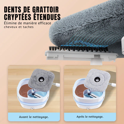 Serpillière balai nettoyage efficace séparation  flux