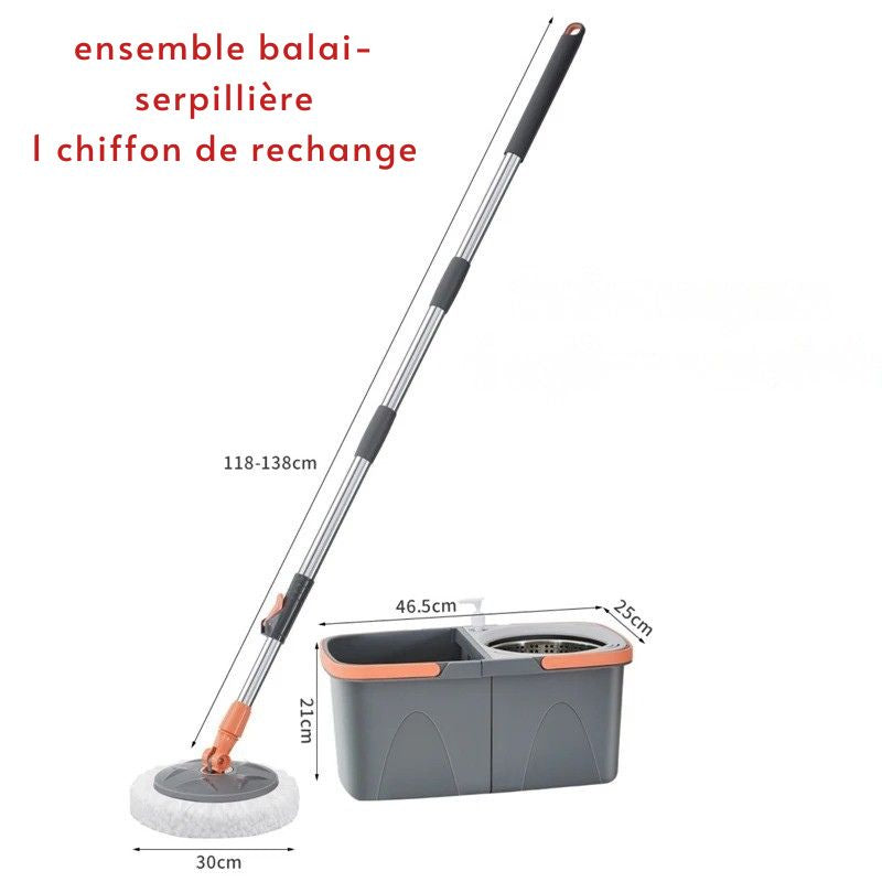 serpillière balai  seau compact