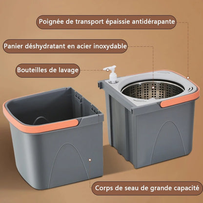 serpillière balai  seau spin rotation 360