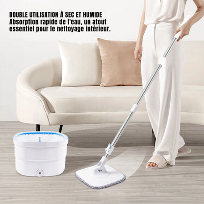 Serpillière balai système pressage rapide