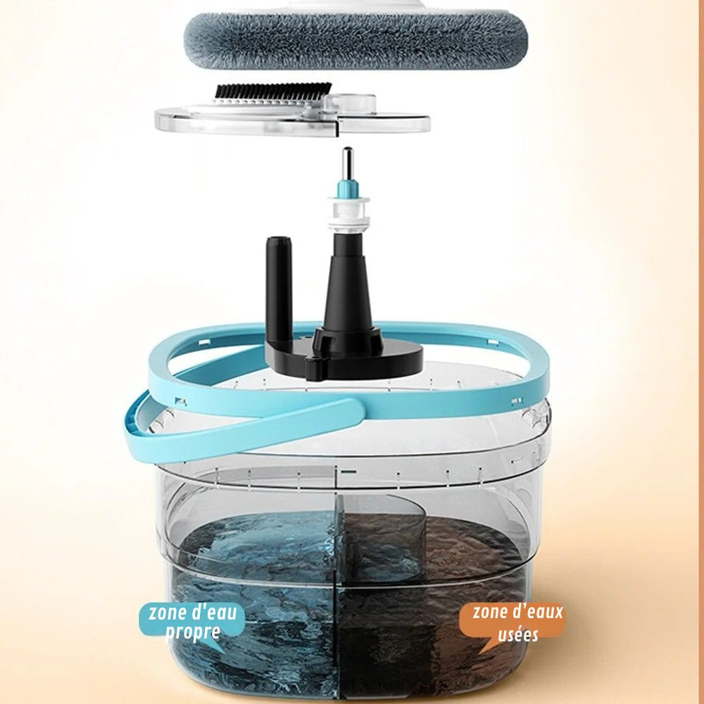 Serpillière balai tête plate polyvalente